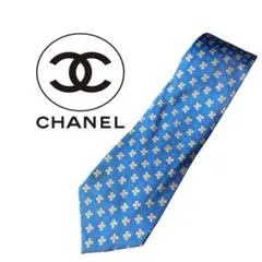 国内直営店購入 CHANEL 花柄 ネクタイ / シャネル正規品 FLOWER