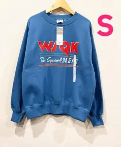 GUストレンジャーシングスWSQKトレーナーSサイズ　ブルー　　ジーユー