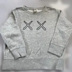 ユニクロ UT セサミストリート トレーナー 110 グレー KAWS コラボ