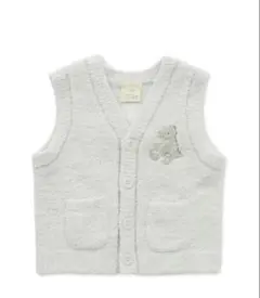 ジェラートピケ パウダーアニマル　恐竜　ベスト　ベビー　80 スリーパー