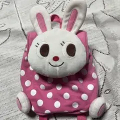 美品♡ミキハウス♡ウサギデザイン ピンクリュック