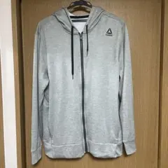 Reebok ジップアップパーカー グレー