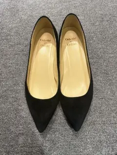 Odette e Odile 黒 スエード フラットシューズ 23cm