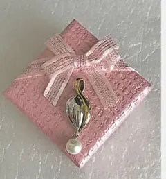 未使用 真珠トップ(貝殻デザイン 1粒本真珠)✨レア感あり