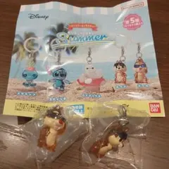 ディズニーキャラクターめじるしアクセサリーサマー チップとデール ストラップ