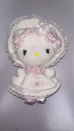 サンリオ ホワイトフリルデザインシリーズ　ハローキティ マスコット