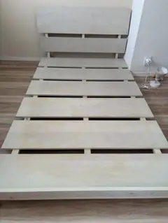 ニトリ　ナチュラル木製セミダブルベッドフレーム