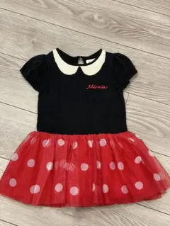 【美品】Gapミニーマウス 半袖ワンピース 90~100cm(2Yサイズ)