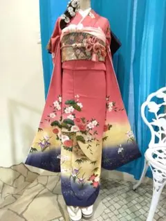 振袖フルセット、正絹振袖、成人式、重ね衿帯揚げ帯締め、西陣袋帯、襦袢、ガード加工