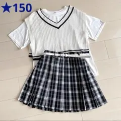 ピンクラテ ❤︎ メッシュベスト+半袖Tシャツ & ラブトキ ❤︎ チェックスカート