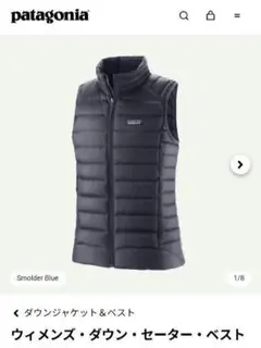 パタゴニア　ダウンベスト　新品　ネイビー　男性着用可　フェザーPatagoniaのサムネイル