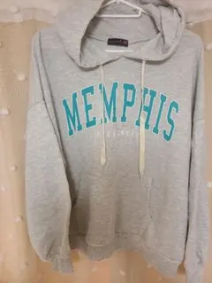 Lovetoxic グレー フード付きパーカー L