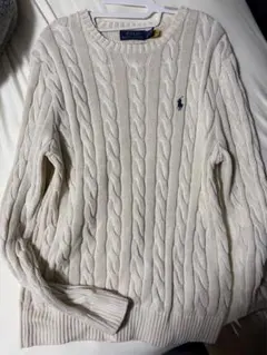 Polo Ralph Lauren ケーブルニットセーター ベージュＳ