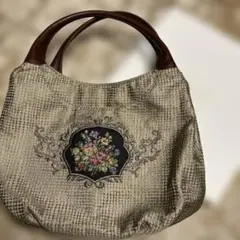 ヴィンテージ　プチポワンのビーズバックと鏡、櫛のセット 2025年最新】プチポワンバッグの人気アイテム - メルカリ