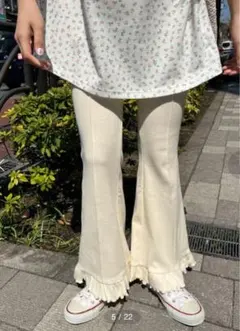 フリルパンツ カジュアルパンツ