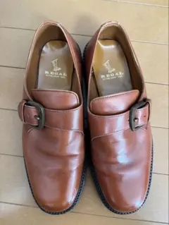 REGAL ブラウン モンクストラップシューズ　24.5センチ