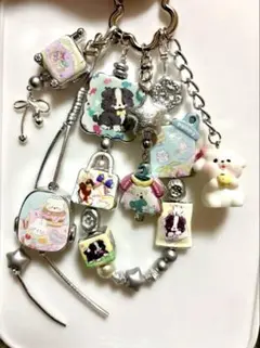 わんわん 犬ちゃん シルバー ストラップ