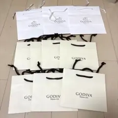 GODIVAゴディバ ショップ袋 ショッパー　ショップ紙袋　2種、合計10枚組