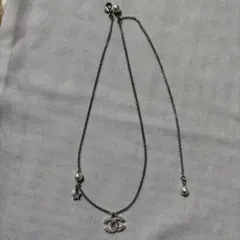CHANEL シルバー ネックレス パール 星付き