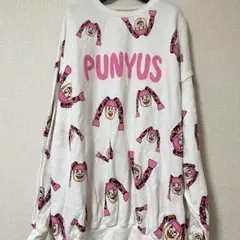 【大人気】PUNYUS キャラクター柄 総柄　スウェット　トレーナー　渡辺直美のサムネイル