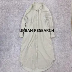 【URBAN RESEARCH】コーデュロイバンドカラーワンピース