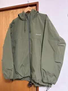 snow peak フード付きフルジップナイロンジャケット カーキ