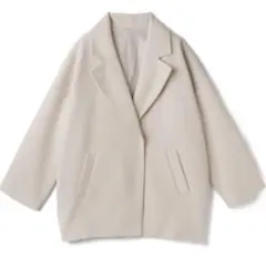 試着のみ　タグ付　モッサニットコクーンジャケット