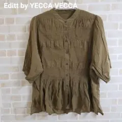 Editt by YECCA VECCA シャーリングシャツ