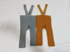 サスペンダー付レギンス Sサイズ 2枚セット