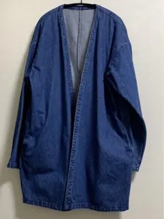 MUJI LABO 無印良品　デニムノーカラーコート