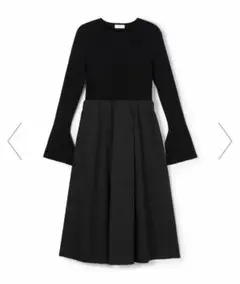 Ballsey マテリアルコンビ ベルスリーブワンピース2023AW サイズ36