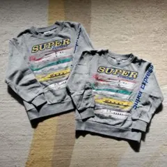 トレーナー 新幹線 120cm&110cm 双子 年子