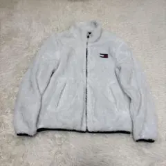 ▪️TOMMY HILFIGER フリースジャケット　胸元ワンポイント　ボア