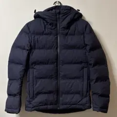 【極美品】UNIQLO ユニクロ　シームレスダウンパーカ　ネイビー　S