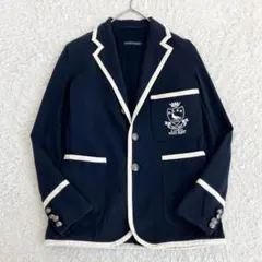 極美品✨ラルフローレン テーラードジャケット 紺ブレ 銀ボタン エンブレム M