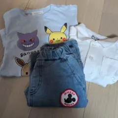長袖Tシャツとデニムセット