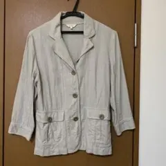 ハッシュアッシュ　麻混ジャケット