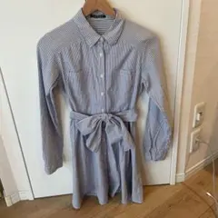INGNI ストライプ柄 シャツワンピース
