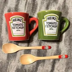HEINZ トマトケチャップ マグカップ&スプーンのペアセット