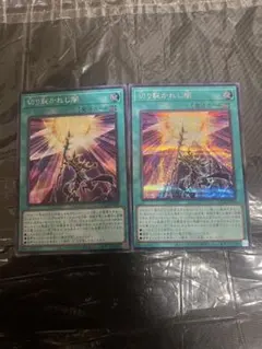 切り裂かれし闇　シークレット２枚セット　デッキパーツまとめ売り