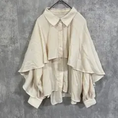 majestic legon マジェスティックレゴン　肩出し　ケープブラウス　M