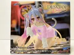 【送料込み】desktop cute ノーゲーム・ノーライフ白猫耳tシャツver