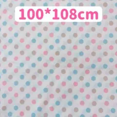 生地　100*108cm 水玉　ドット　ハンドメイド　手芸　手作り　入学入園