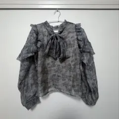 titty&Co. フリルスリーブリボンブラウスのサムネイル