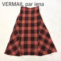 VERMEIL par iena イエナ タータンチェックフレアスカートのサムネイル