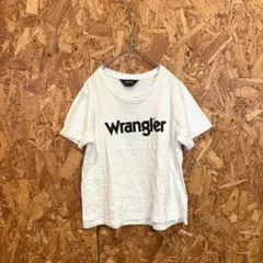 WRANGLER ラングラー 半袖Tシャツ ロゴプリント ホワイト レディースのサムネイル