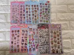 ドロップシール 立体シール ぷくぷくシール おしりシール 10枚まとめ売り