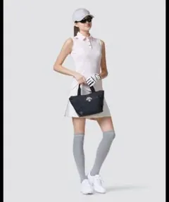 新品タグ付き！ DESCENTE GOLF ノースリーブシャツ スワロフスキー 
