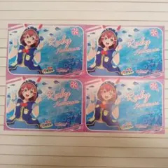 黒澤ルビィ　ラブライブ!サンシャイン!!あわしまマリンパーク　バースカード