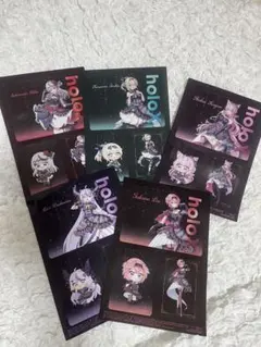 ホロライブ　holoX クリアシート5種 セブンイレブンまとめ売り
